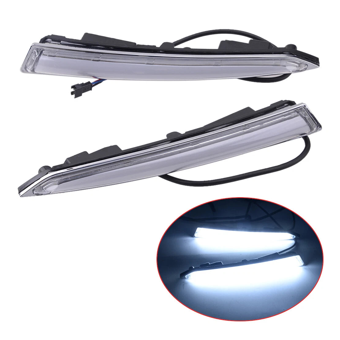 LED DRL Driving Light Turn Signal Fog Lamp for Ford Kuga Escape (2013-2016)