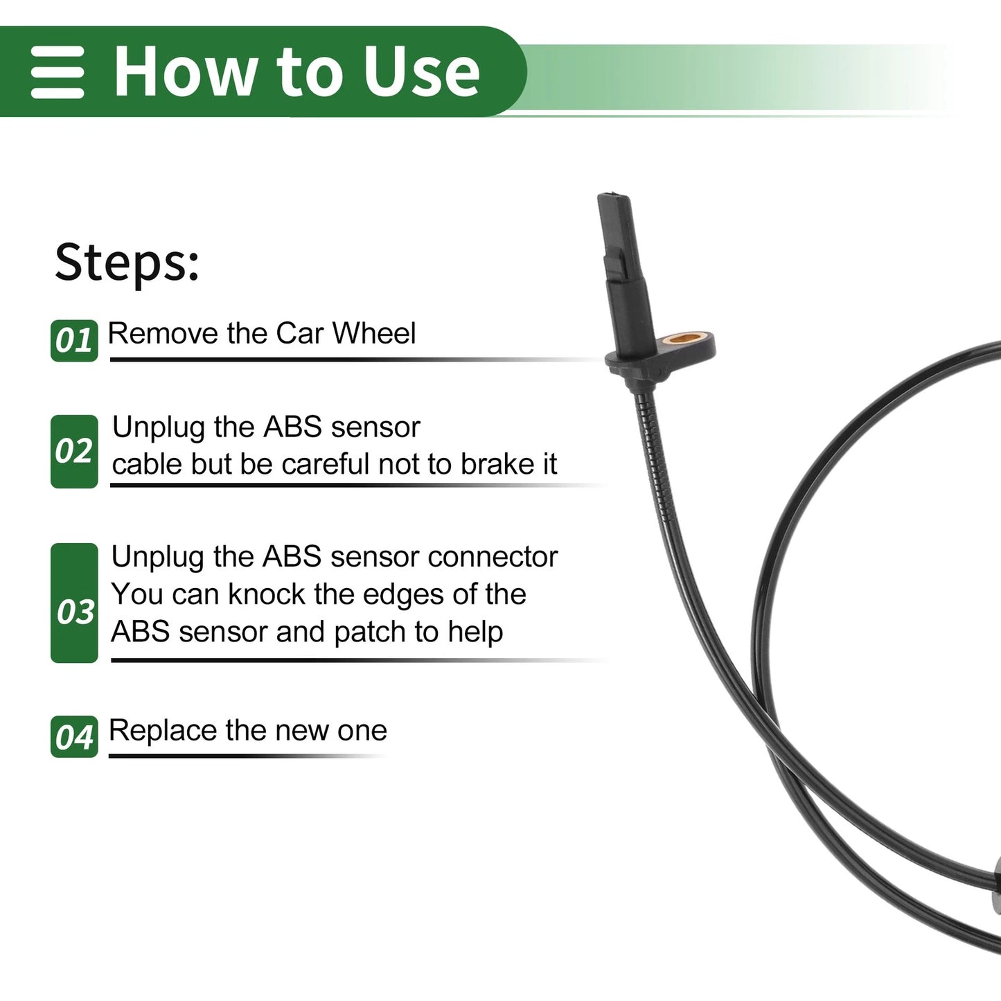 ABS Wheel Speed Sensor for Mitsubishi Colt CZC (2005-2012)