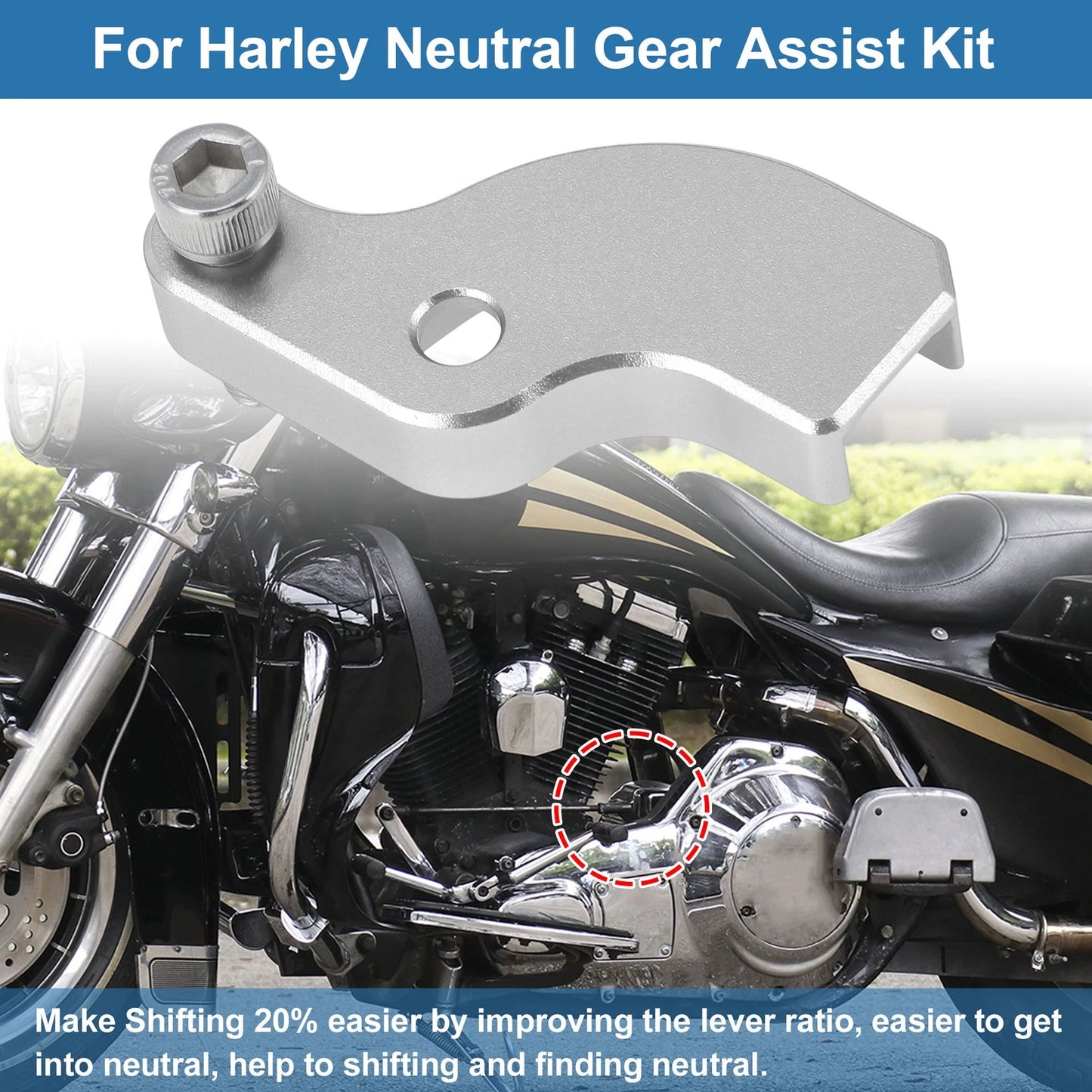 Neutral Gear Shift Assist for Harley Davidson Touring Softail (2018–2025)