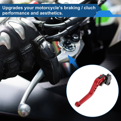 1Pair / Short Brake Clutch Levers Red for Kawasaki Z650 (2017–2023)