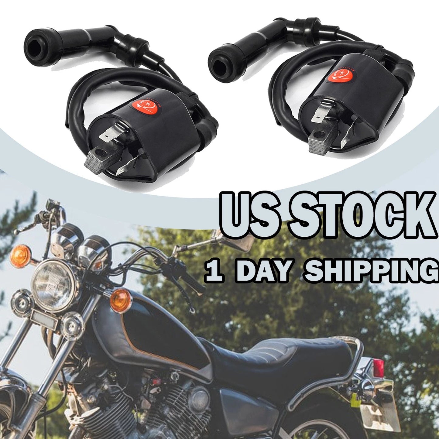 2 x Ignition Coils for Yamaha Virago 1100 XV1100 (1986–1999)