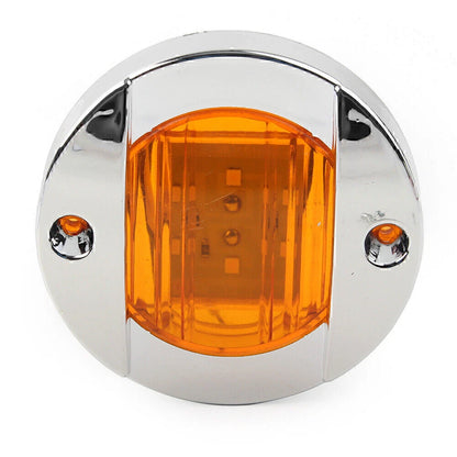 1x 12V LED Yellow Side Marker Lights for Truck Trailer RV Boat