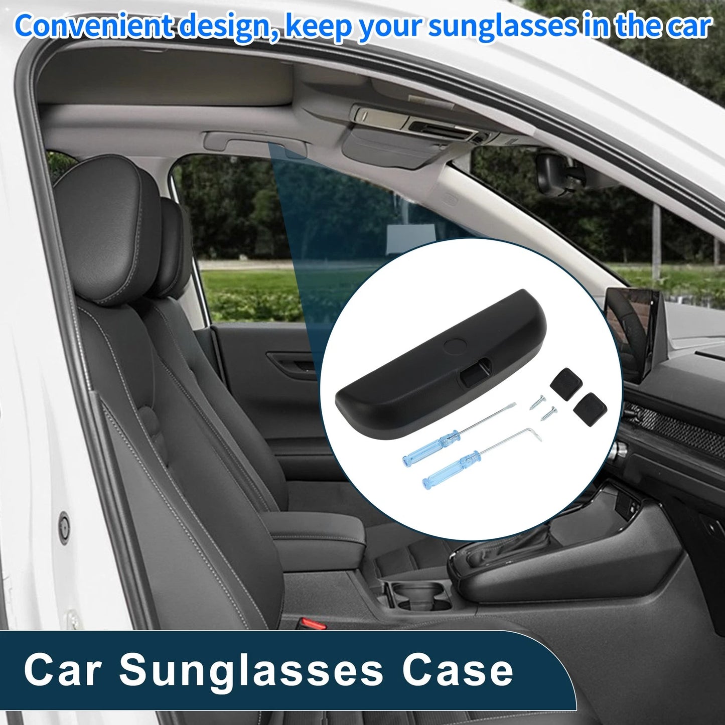 Sunglasses Case for Ford Puma MK2 2020-2025 Eyeglasses Holder Storage