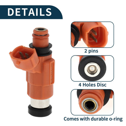 Fuel Injector No.CDH210 for Mitsubishi Eclipse GT 3.0 (2000-2005) 1 Pc Orange