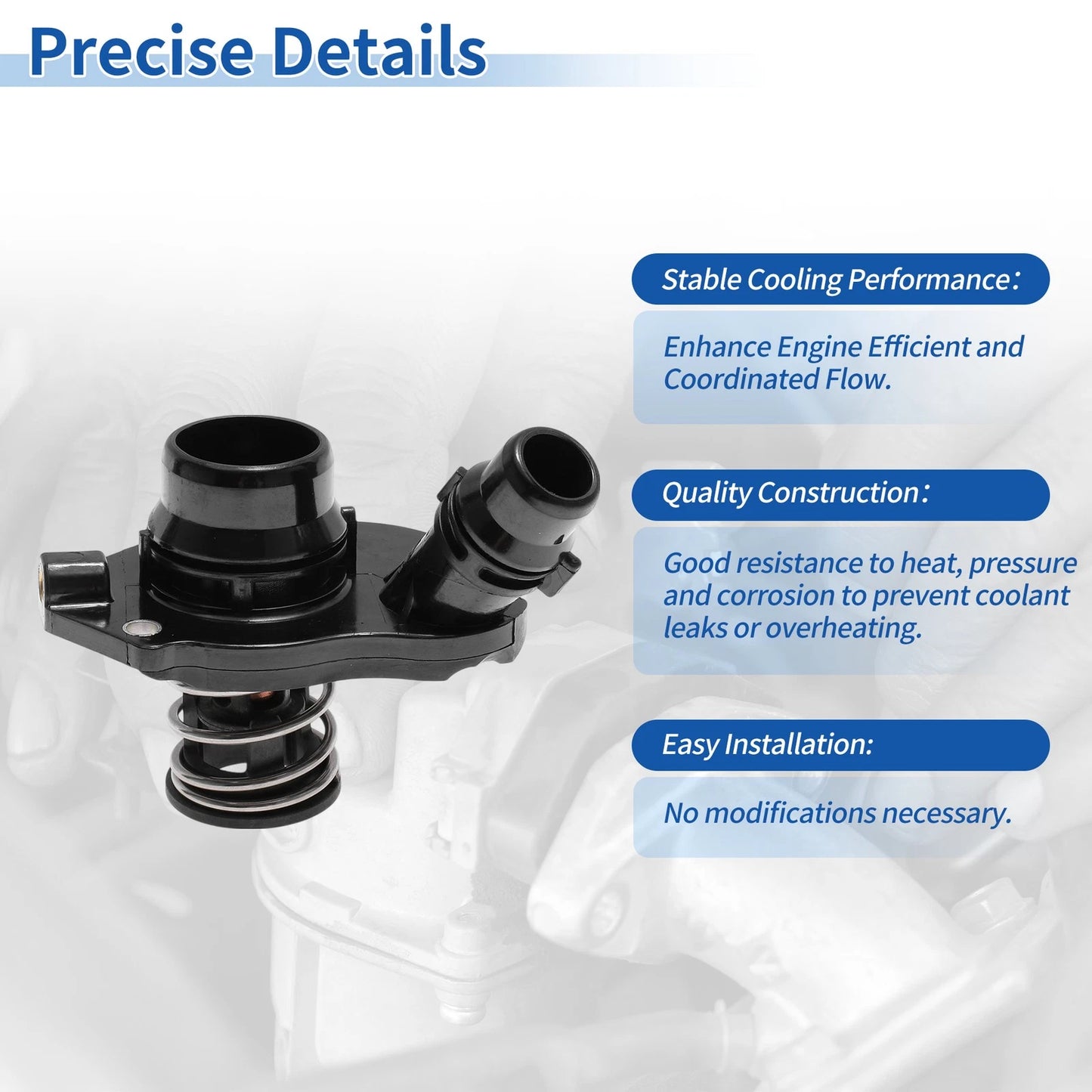 Engine Coolant Thermostat Housing Assembly for BMW 328D (2014 - 2018)