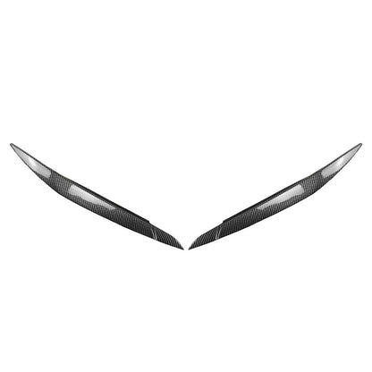Carbon Headlight Eyebrow Covers for BMW X6 E71 E72 X6M X5M E70 (2008-2019)