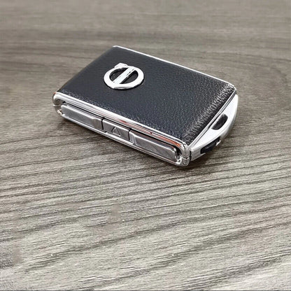 Leather Car Key Fob Case Cover Remote Keychain for Volvo XC90 XC60 S90 V90