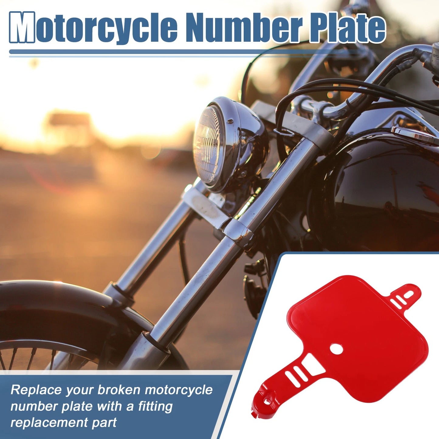 Number Plate for Honda XR CRF XR50 CRF50 50cc 70cc Red