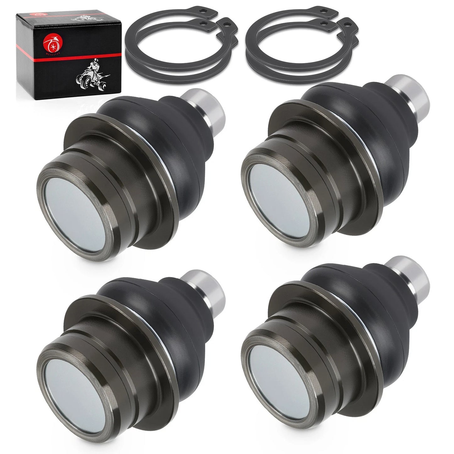 4 Pcs Ball Joints for Suzuki Vinson 500 4x4 LT-A500F Upper and Lower(2002-2007)