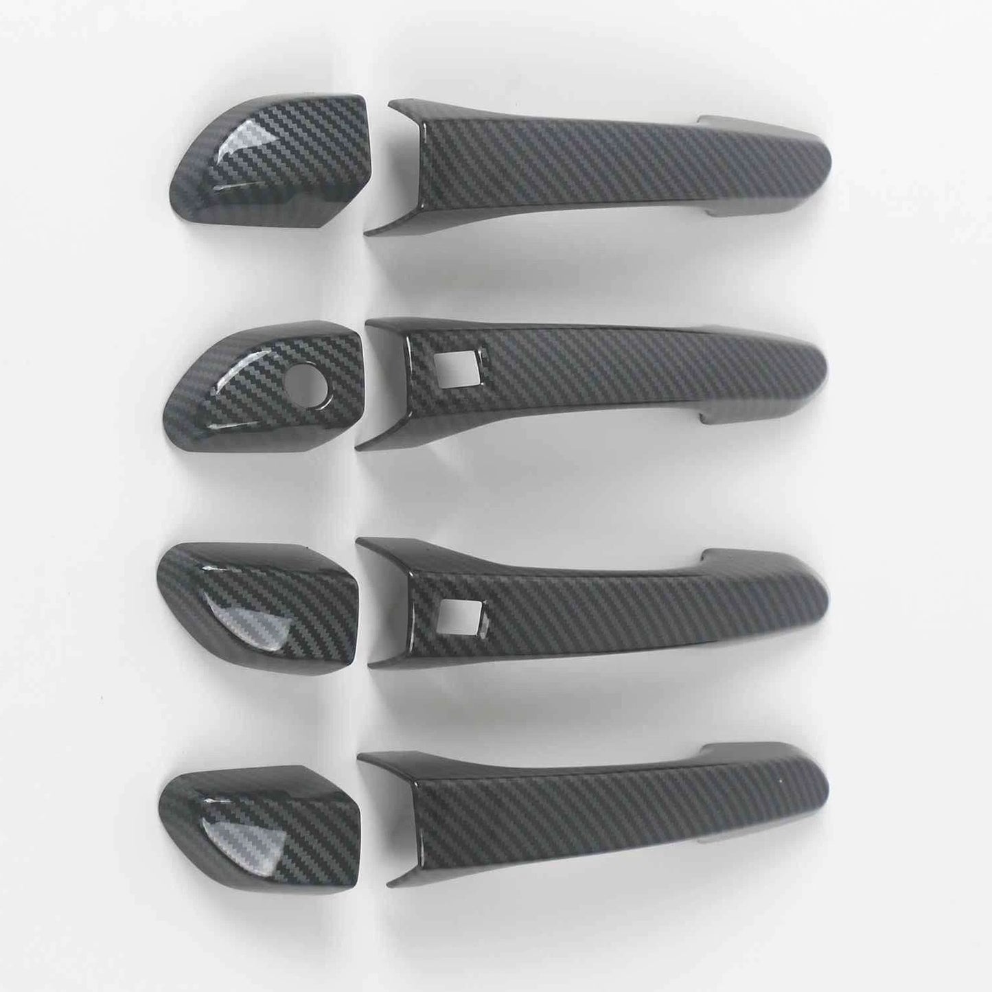 Smartkey Door Handle Lid Carbon Fiber Cover Trim for Hyundai Tucson (2016-2020)