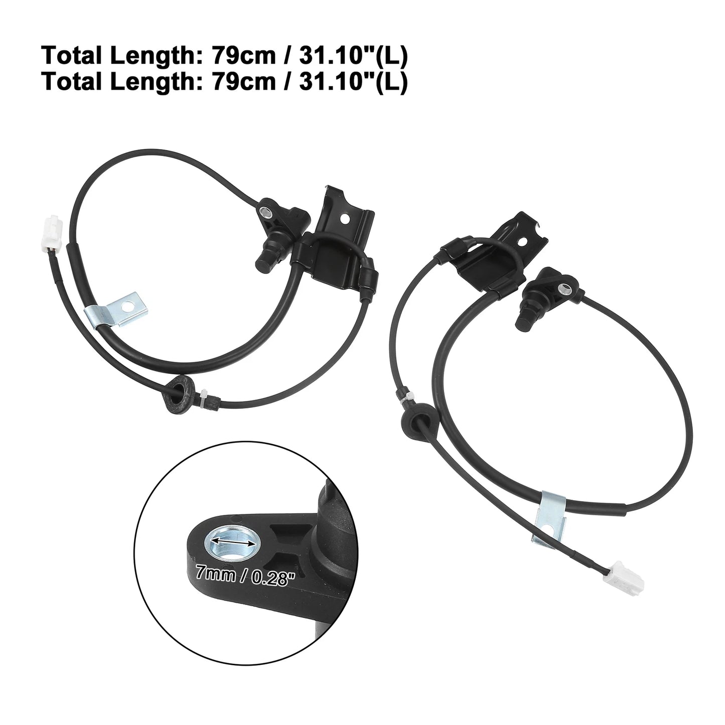 Rear Left Right ABS Speed Sensor Set for Toyota Highlander (2001-2007)