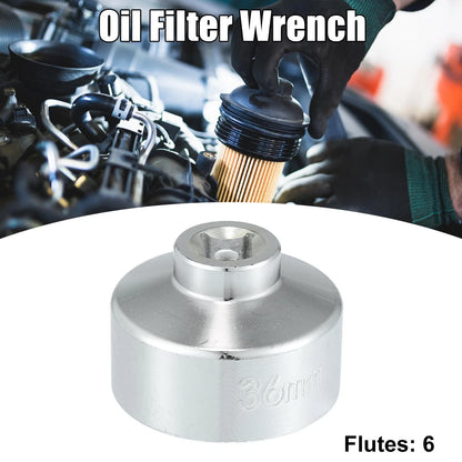 36mm Oil Filter Wrench Cap Socket for Benz, BMW, Audi, VW, Ford