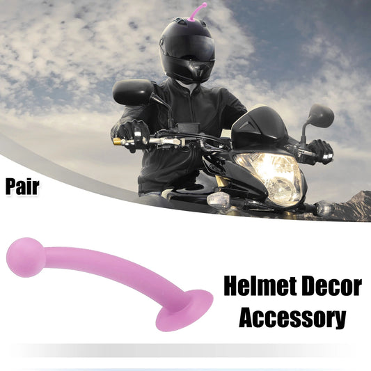 1 Antenna Shape Roof Ornament Light Pink for Car, Motorcycle, Bike Helmets