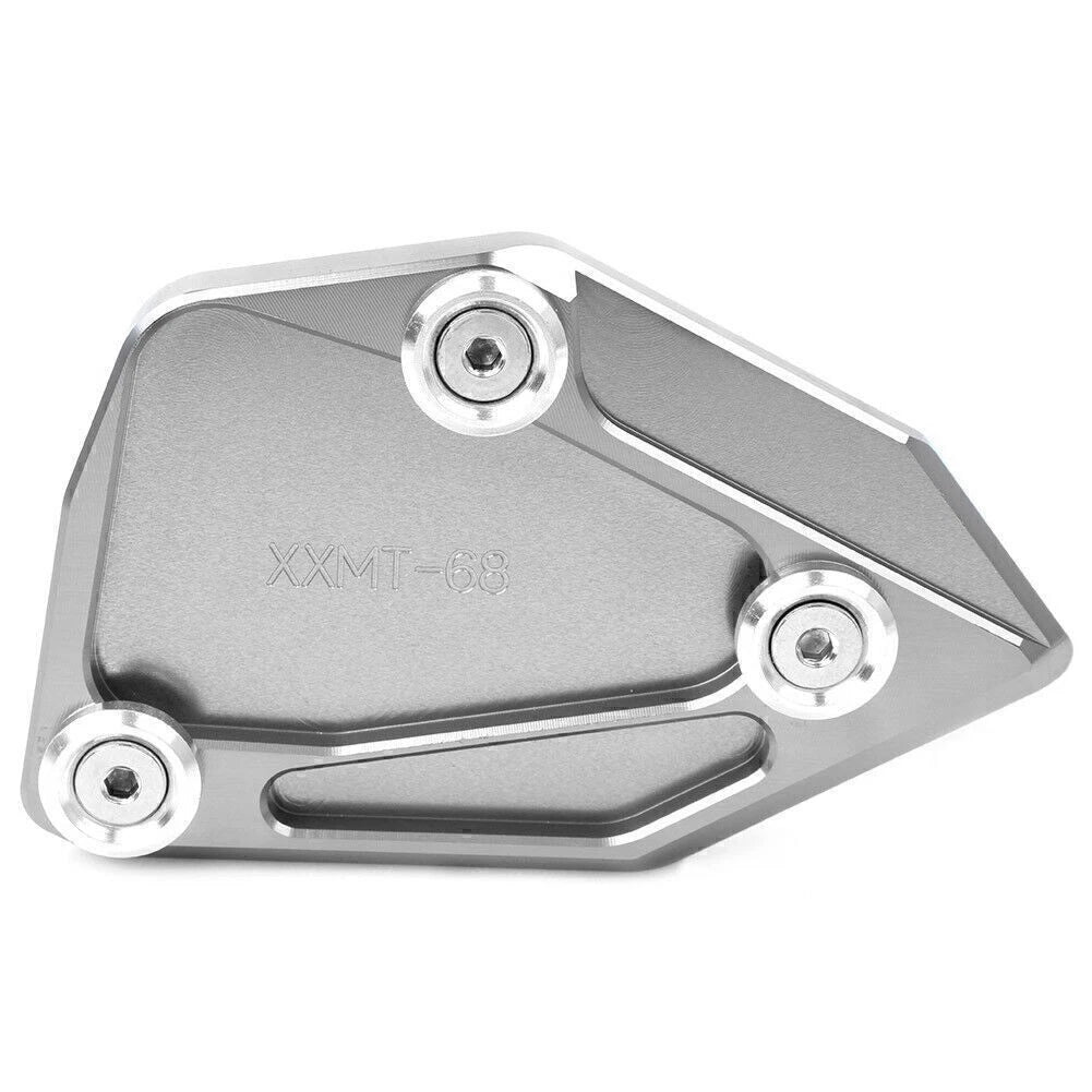 Kickstand Foot Side Stand Extension Pad for BMW C650 GT (2012-2016) Grey