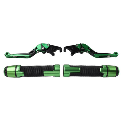 Green Extendable Brake Clutch Levers Grips for BMW F650GS (2002-2007)
