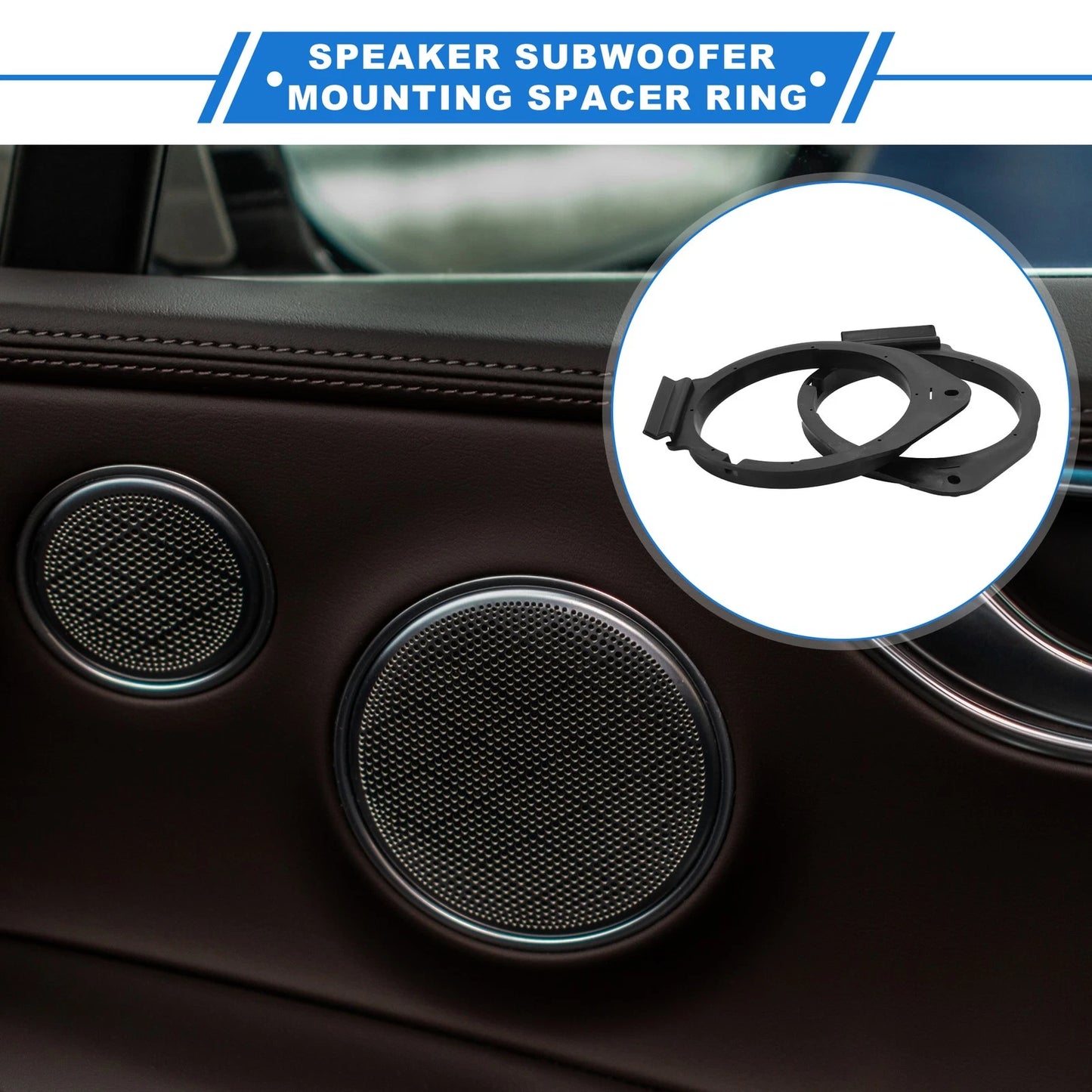 Speaker Spacers 6.5'' Ring & Adapter for Hummer H2 -