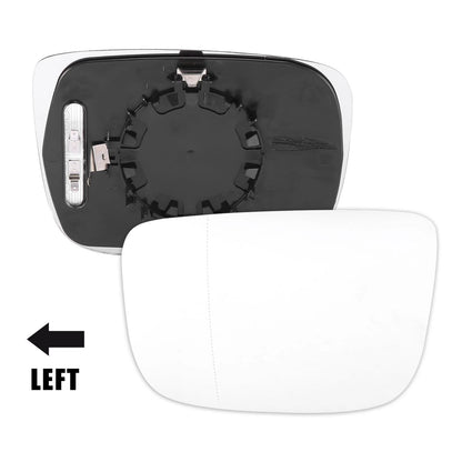 Heated Left Side Rearview Mirror Glass w/ Backing Plate for Volvo XC60 (2010-2017)