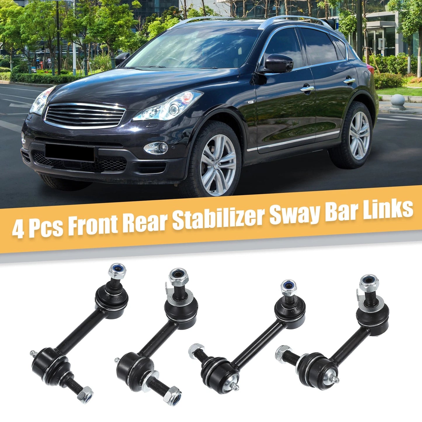 4 Pcs Front Rear Sway Bar Links for INFINITI G35 (2003-2006)