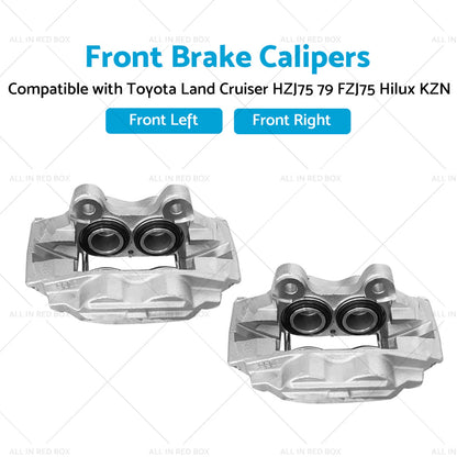 Front Brake Calipers for Toyota Land Cruiser HZJ75 FZJ75 Hilux KZN (1984-2001)