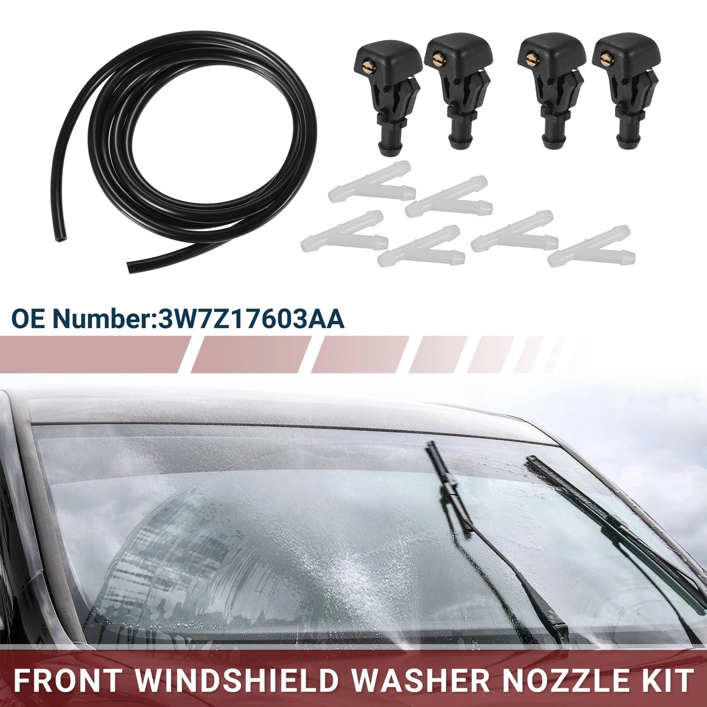 Windshield Washer Nozzle Set for Ford Econoline