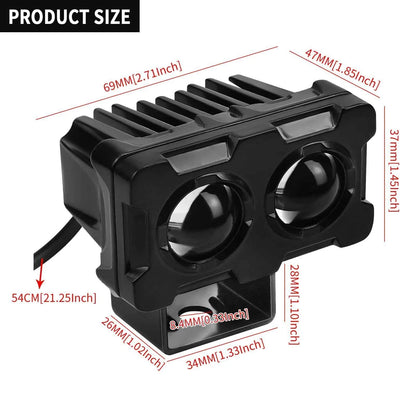 LED Work Lamp for Motorcycle/Scooter Front Headlight Fog Light (2020-2023)