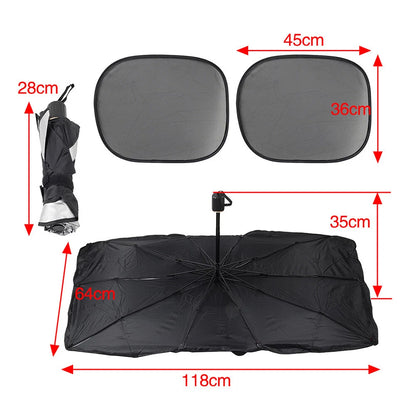 Foldable Windshield Sun Shade Umbrella for Car Front Window Cover Visor
