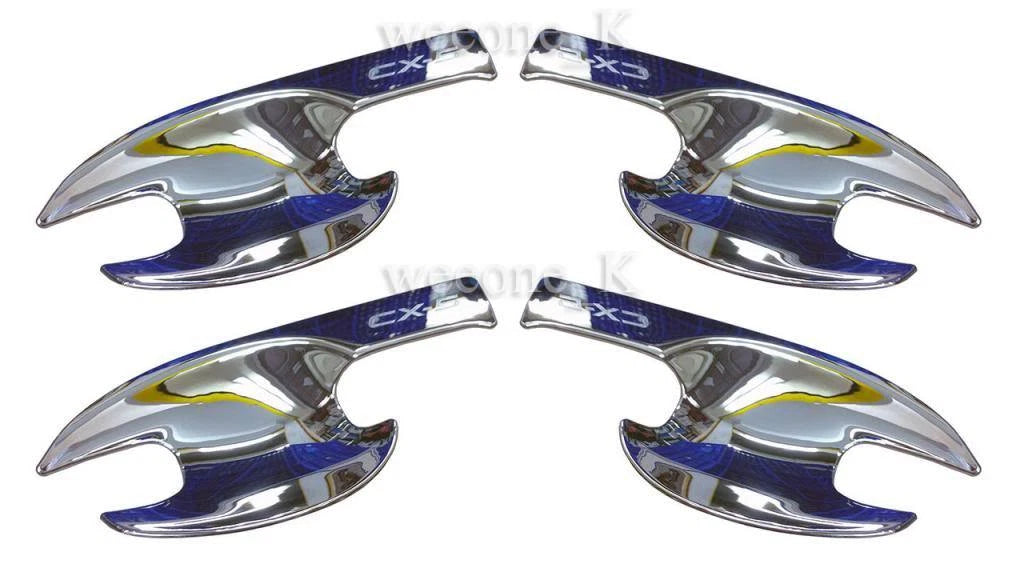 4 x Chrome Door Handle Bowls for Mazda CX-5 (2013-2015)