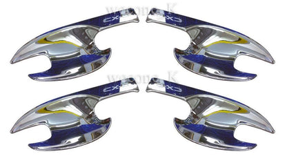 4 x Chrome Door Handle Bowls for Mazda CX-5 (2013-2015)