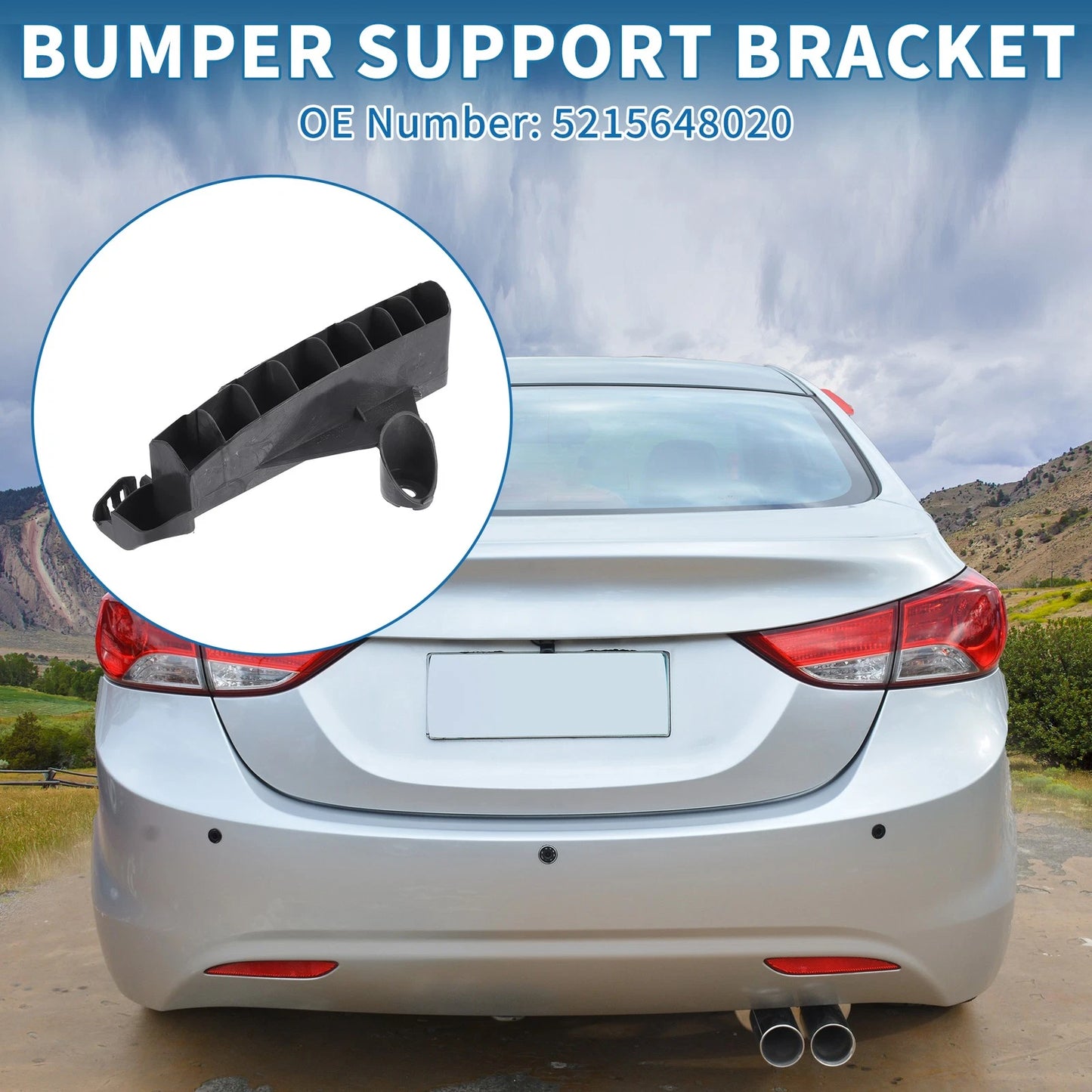 Left Rear Bumper Retainer Bracket for Toyota Highlander (2008–2011)