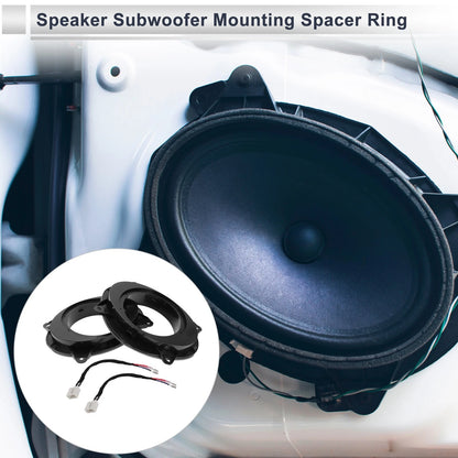 Speaker Spacer Ring 2x Tweeter Adapter for Toyota 6x9 to 6.5"