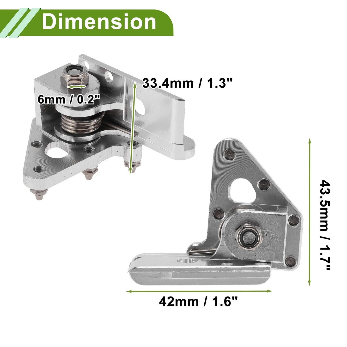 Motorcycle Foot Pegs for Honda CRF50 Silver Tone (2004-2023)