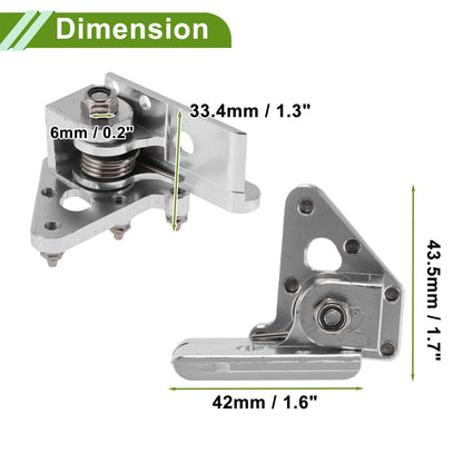 Motorcycle Foot Pegs for Honda CRF50 Silver Tone (2004-2023)