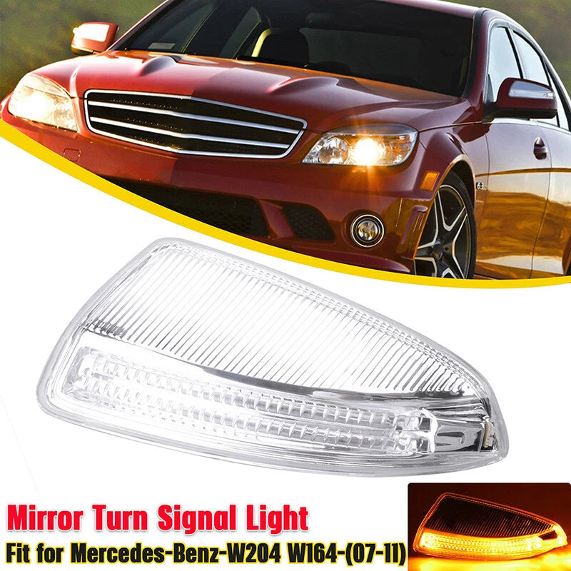 Yellow Mirror Turn Signal Light for Mercedes W204 C250 C300 C63 C350 (2008-2015)