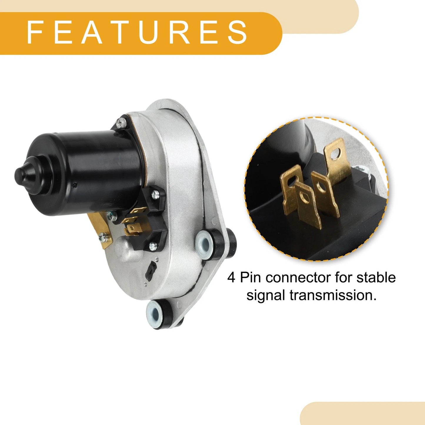 Front Windshield Wiper Motor for Dodge D100 D200 W100 W200 (69-71)