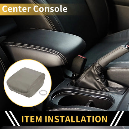 Center Console Cover for Dodge Ram 1500 Microfiber Leather Grey (2002-2008)
