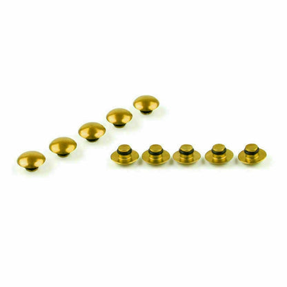 10 x M8 Gold Protective Caps for Motorcycle Hexagon Screws