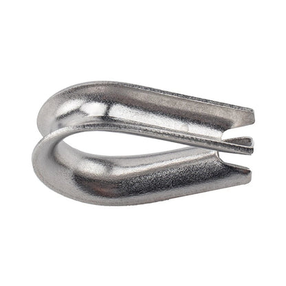 10 x 1/4 Wire Rope Cable Thimble for Marine Yacht 316 Stainless Heavy Duty