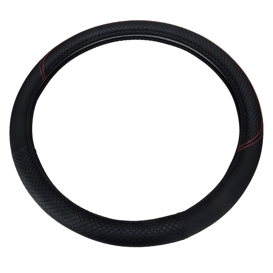 38cm PU Leather Steering Wheel Cover for Car - Breathable Anti-Slip (All Years)