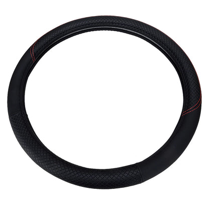 38cm PU Leather Steering Wheel Cover for Car - Breathable Anti-Slip (All Years)