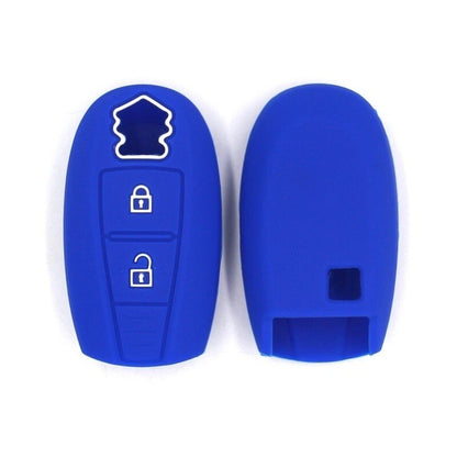 Blue Key Silicone Shell FOB Cover Fit For SUZUKI SX4 Swift Vitara S-CROS