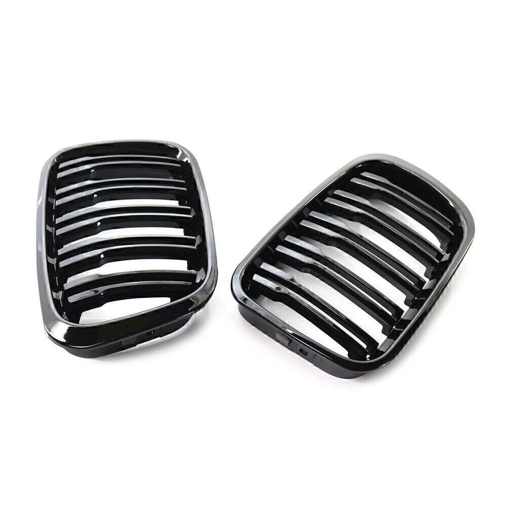 Front Twin Bar Grille Trim for BMW 3 Series E46 4 Door (1999-2001)