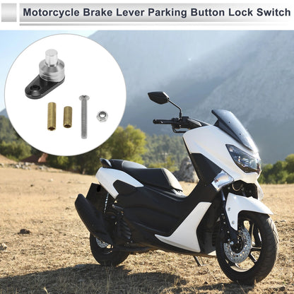 1 Set / Universal Motorcycle Brake Lever Parking Button Lock Switch for Motorcycle