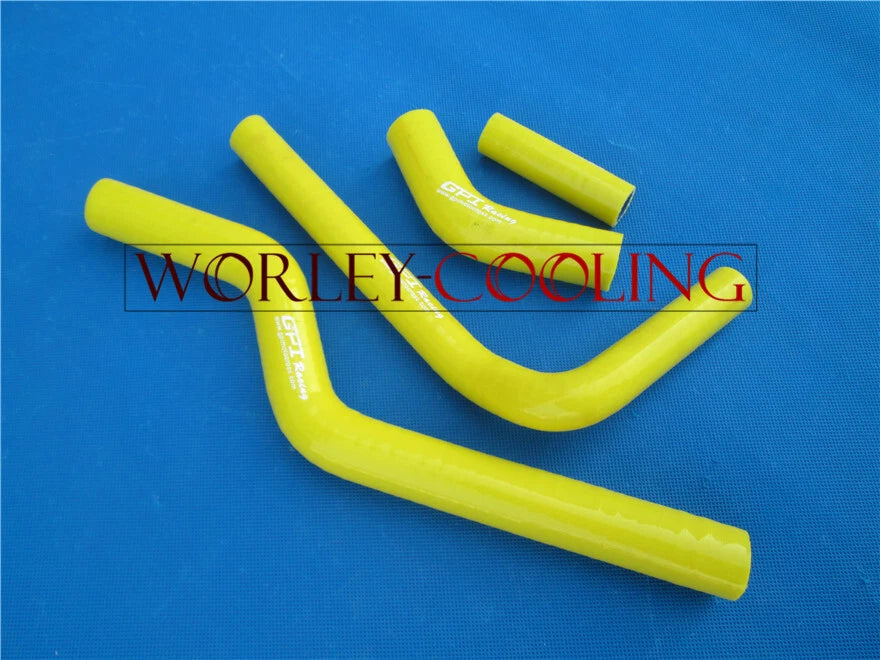 Silicone Radiator Hose for Kawasaki KX250F/KXF250 (2004-2005) Yellow