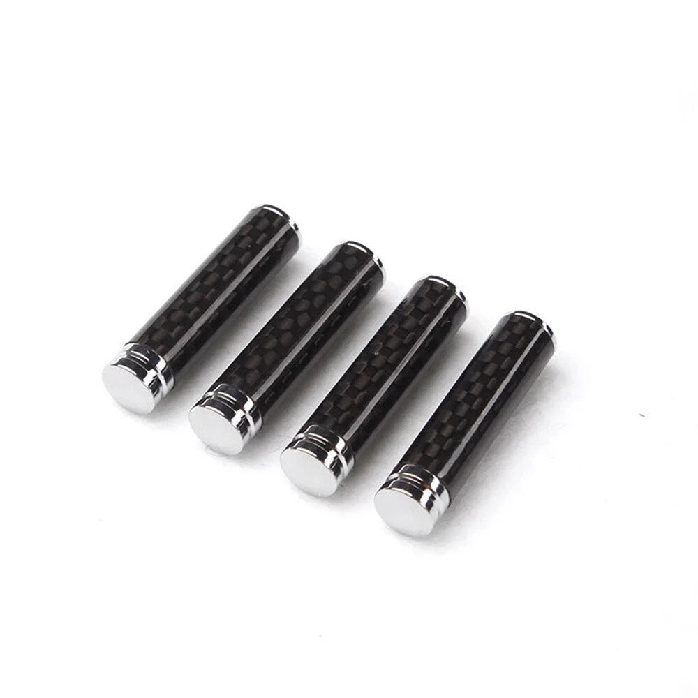4 x Carbon Fiber Door Lock Pins Knob 35x8mm for BMW Benz