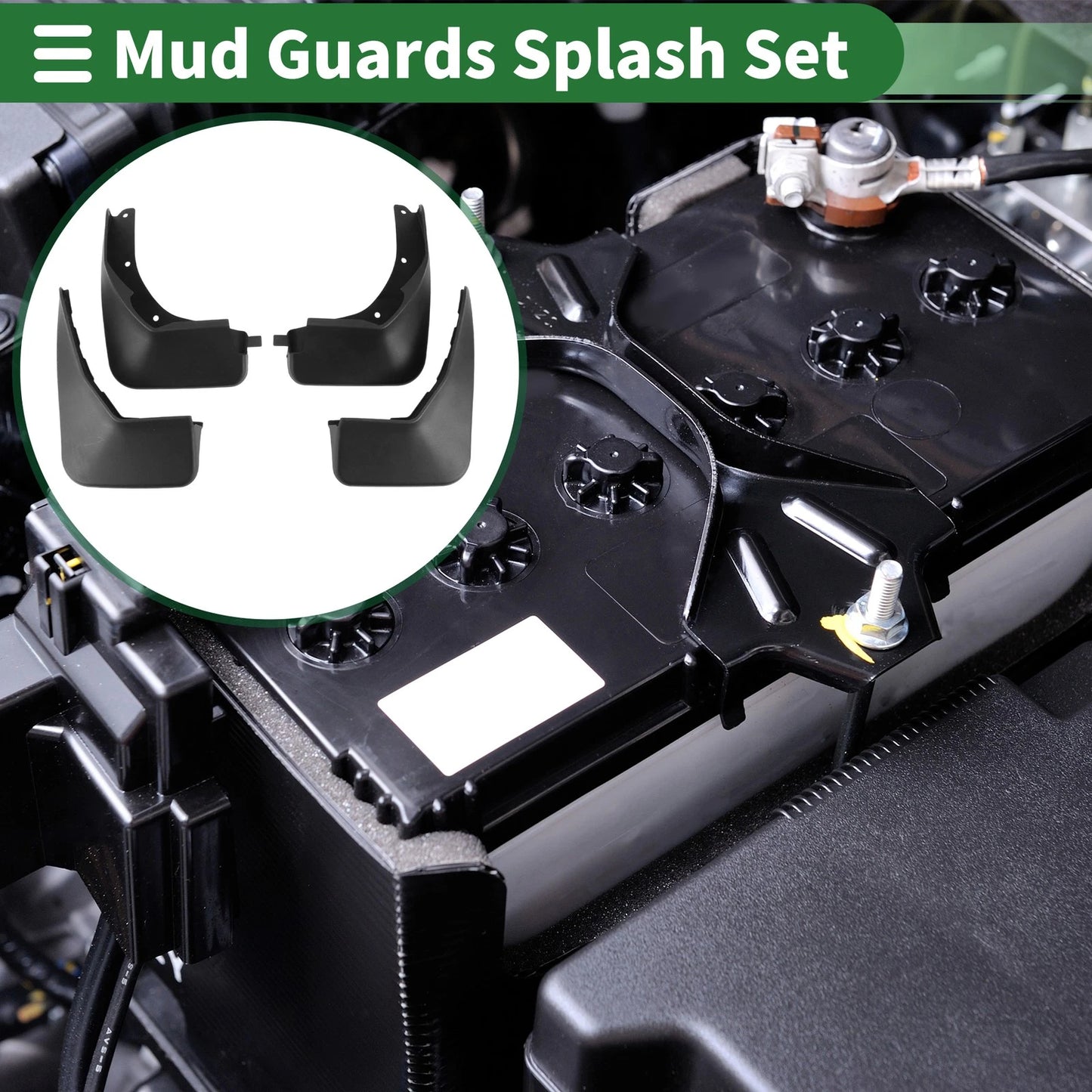 Mud Flaps Splash Guards for Ford Fiesta 2015-2016 ( Mount Accessories)