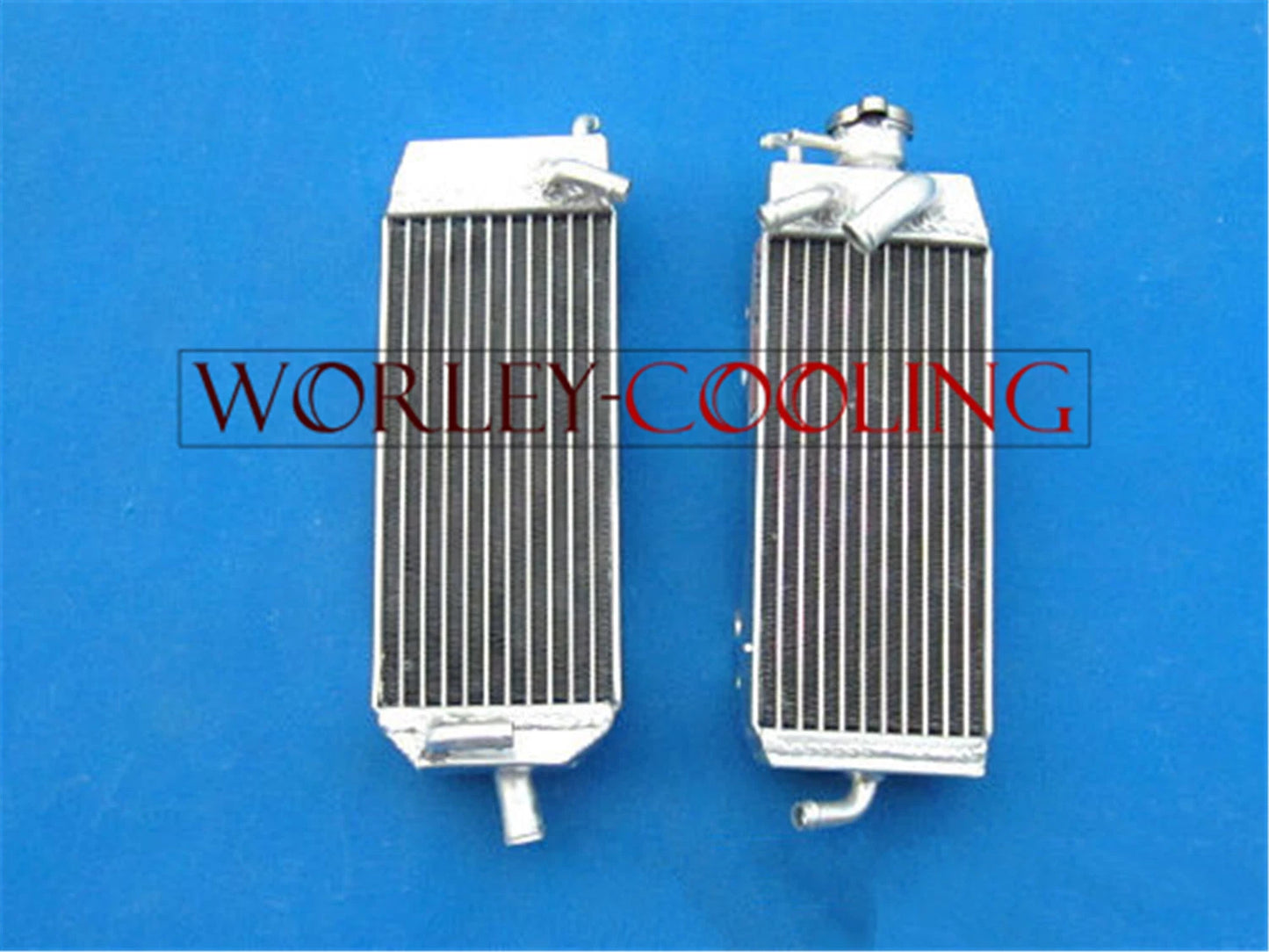 Aluminum Radiator for Suzuki RM125W RM125X RM125Y (1998-2000) + Hose RED