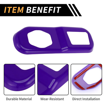 Rear Trunk Lock Panel Cover for Jeep Wrangler JL JLU (2018-2024) - ABS Purple