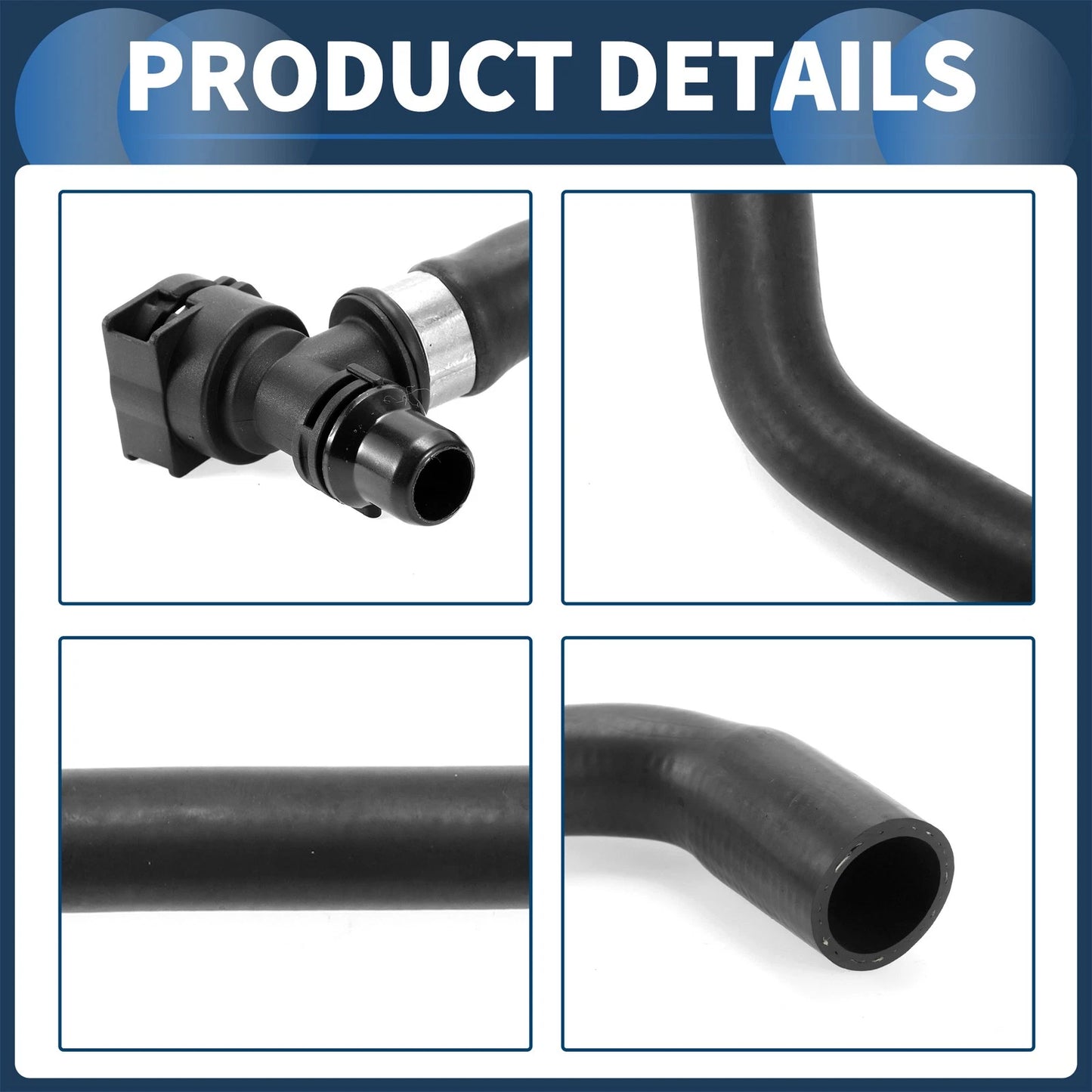 Radiator Hose for BMW 740i 740iL (1998 - 2001) Rubber