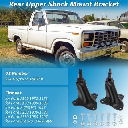Rear Upper Shock Mount Bracket for Ford F100 F150 F250 F350 Bronco (1966-1996)