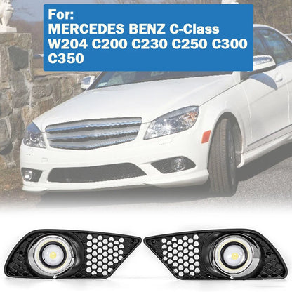 LED Daytime Running Fog Lights for Mercedes Benz W204 C230 C300 C350 (2007-2013)